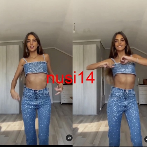 Zara embellished shiny jeans - Picture 4 of 9